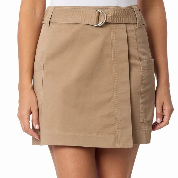 Briggs New York Pants - Briggs Women's Plus Size XXL Tan Belted Twill in Shorts Skort NWT